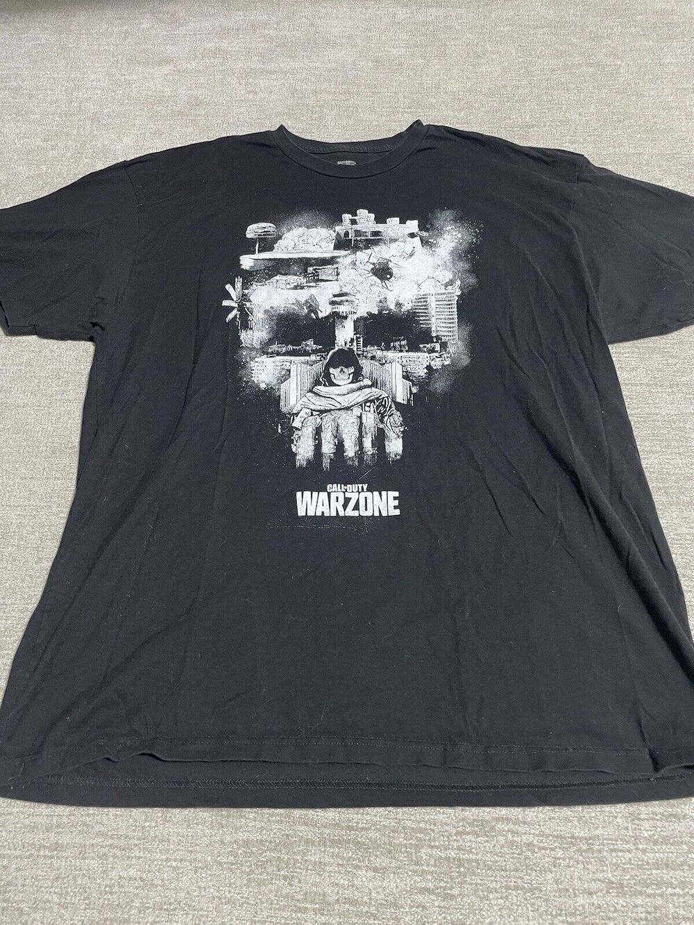 Call Of Duty Warzone Shirt Men’s 2XLB Graphic Tee Black Short Sleeve